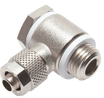 8x6 & G1/8'' Vernikkeld Messing Banjobout Opsteekkoppeling Buitendraad O-ring [2 Stuks]