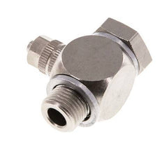 4.3x3 & G1/8'' Nickel plated Brass Banjo Push-on Fitting with Male Threads with O-ring Rotatable [10 Pieces]
