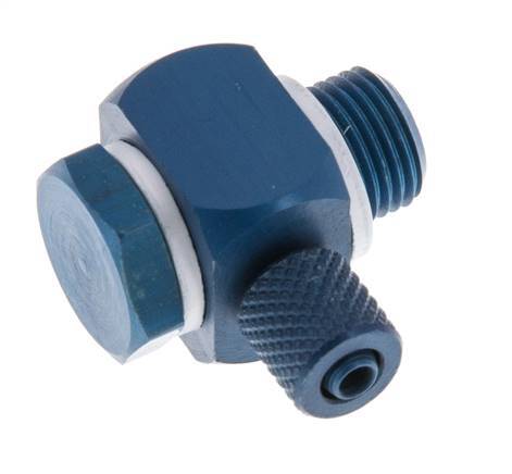 4.3x3 & G1/8" Aluminium Banjo Opsteek Fitting Buitendraad met O-ring Draaibaar [10 stuks]