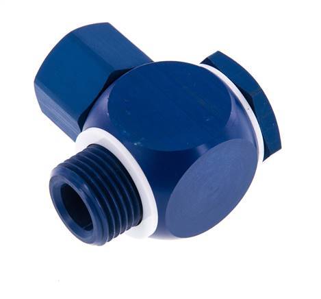 17.6x13 & G1/2" Aluminium Banjo Opsteek Fitting Buitendraad met O-ring Draaibaar [5 stuks].