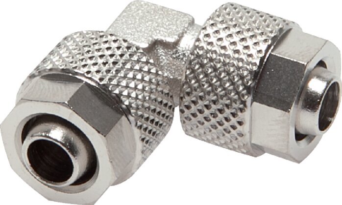 6x4 Nickel plated Brass Elbow Push-on Fitting [2 Pieces]