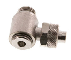 10x8 & G1/4'' Vernikkeld Messing L-Opsteekkoppeling Buitendraad Binnenzeskant