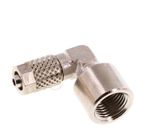 5x3 & G1/8'' Vernikkeld Messing L-Opsteekkoppeling Binnendraad [5 Stuks]