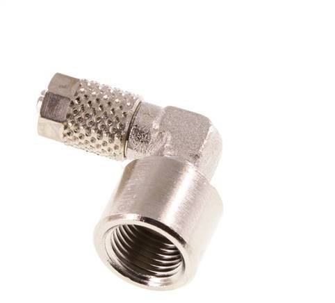 5x3 & G1/8'' Vernikkeld Messing L-Opsteekkoppeling Binnendraad [5 Stuks]