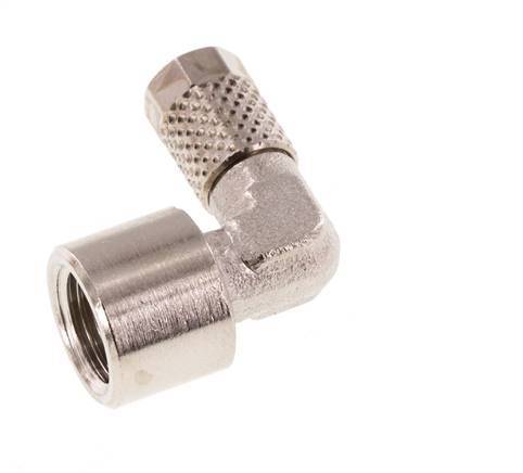5x3 & G1/8'' Vernikkeld Messing L-Opsteekkoppeling Binnendraad [5 Stuks]