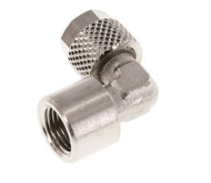 6x4 & G1/8'' Vernikkeld Messing L-Opsteekkoppeling Binnendraad [2 Stuks]