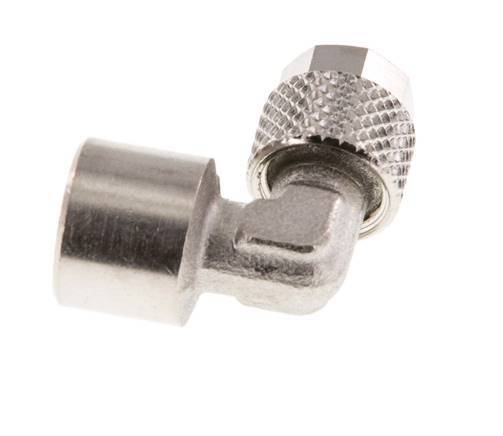 6x4 & G1/8'' Vernikkeld Messing L-Opsteekkoppeling Binnendraad [2 Stuks]
