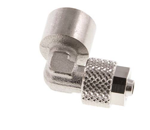 6x4 & G1/8'' Vernikkeld Messing L-Opsteekkoppeling Binnendraad [2 Stuks]