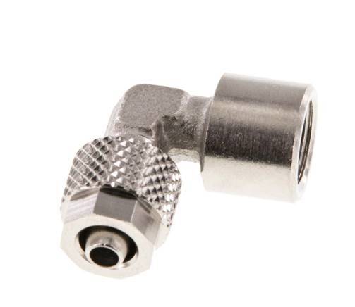 6x4 & G1/8'' Vernikkeld Messing L-Opsteekkoppeling Binnendraad [2 Stuks]