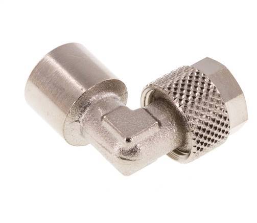 8x6 & G1/8'' Vernikkeld Messing L-Opsteekkoppeling Binnendraad [5 Stuks]