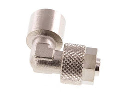 8x6 & G1/8'' Vernikkeld Messing L-Opsteekkoppeling Binnendraad [5 Stuks]