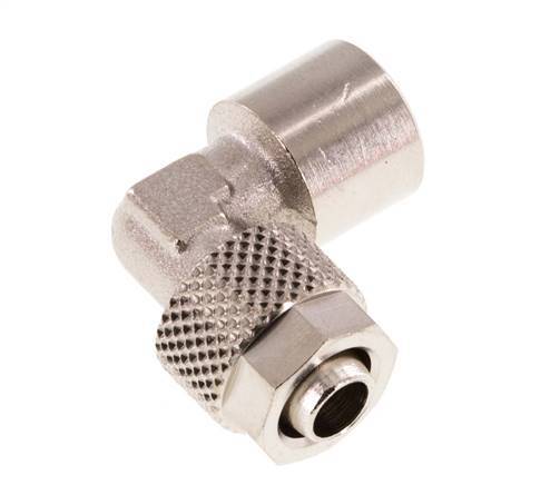 8x6 & G1/8'' Vernikkeld Messing L-Opsteekkoppeling Binnendraad [5 Stuks]
