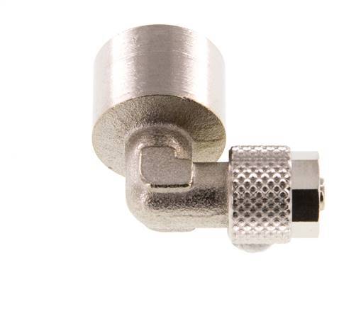 6x4 & G1/4'' Vernikkeld Messing L-Opsteekkoppeling Binnendraad [2 Stuks]