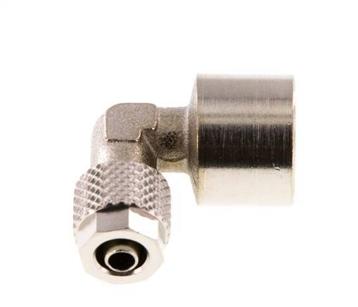 6x4 & G1/4'' Vernikkeld Messing L-Opsteekkoppeling Binnendraad [2 Stuks]