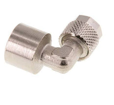 8x6 & G1/4'' Vernikkeld Messing L-Opsteekkoppeling Binnendraad [2 Stuks]