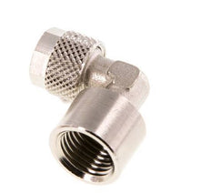 8x6 & G1/4'' Vernikkeld Messing L-Opsteekkoppeling Binnendraad [2 Stuks]