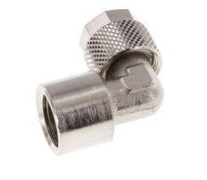 10x8 & G1/4'' Vernikkeld Messing L-Opsteekkoppeling Binnendraad [2 Stuks]