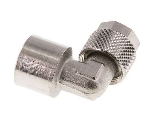 10x8 & G1/4'' Vernikkeld Messing L-Opsteekkoppeling Binnendraad [2 Stuks]