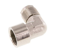 10x8 & G3/8'' Vernikkeld Messing L-Opsteekkoppeling Binnendraad