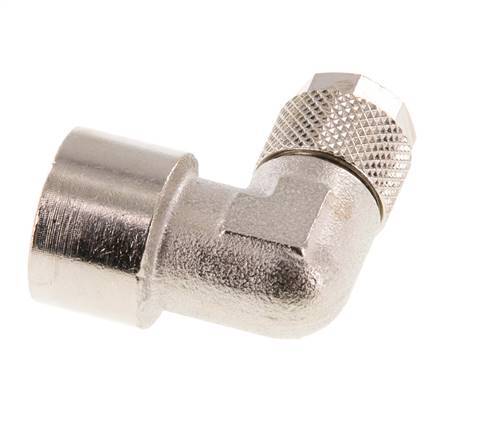 10x8 & G3/8'' Vernikkeld Messing L-Opsteekkoppeling Binnendraad