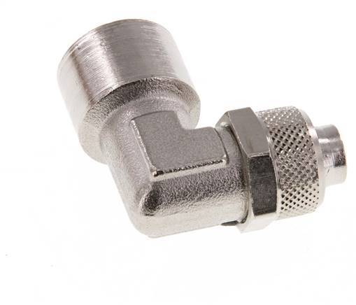 12x10 & G3/8'' Vernikkeld Messing L-Opsteekkoppeling Binnendraad [2 Stuks]