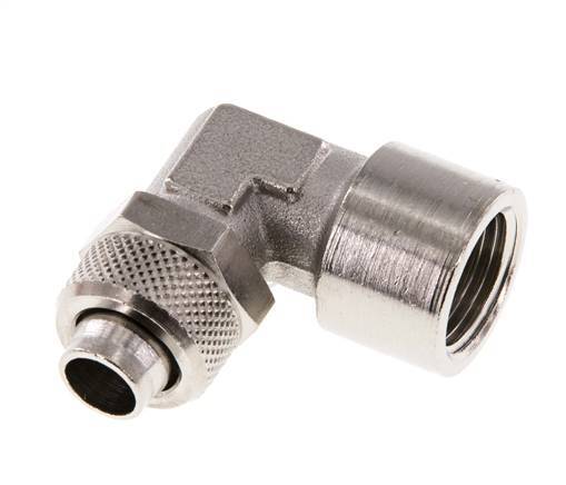 12x10 & G3/8'' Vernikkeld Messing L-Opsteekkoppeling Binnendraad [2 Stuks]