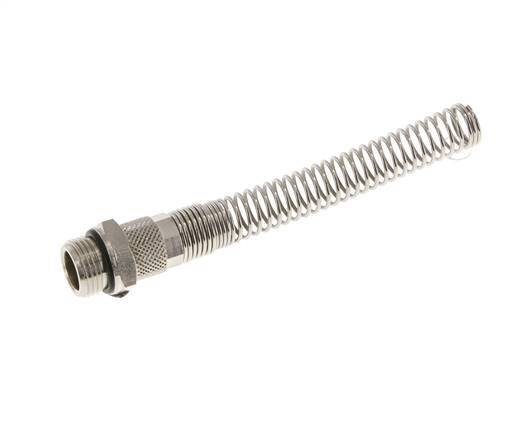 10x8 & G3/8'' Vernikkeld Messing Rechte Opsteekkoppeling Buitendraad Buigbescherming [2 Stuks]