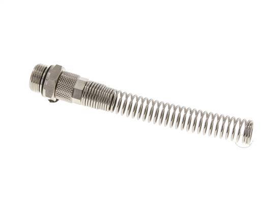 10x8 & G3/8'' Vernikkeld Messing Rechte Opsteekkoppeling Buitendraad Buigbescherming [2 Stuks]