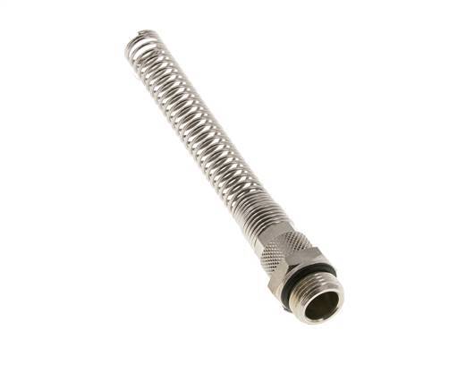 10x8 & G3/8'' Vernikkeld Messing Rechte Opsteekkoppeling Buitendraad Buigbescherming [2 Stuks]