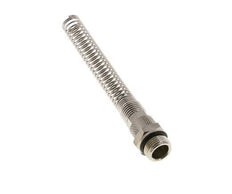 10x8 & G3/8'' Vernikkeld Messing Rechte Opsteekkoppeling Buitendraad Buigbescherming [2 Stuks]