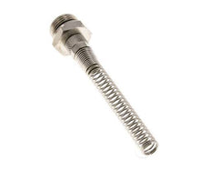 8x6 & G1/2'' Vernikkeld Messing Rechte Opsteekkoppeling Buitendraad Buigbescherming [2 Stuks]