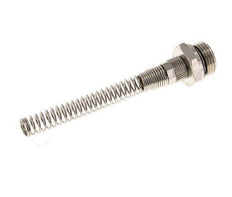8x6 & G1/2'' Vernikkeld Messing Rechte Opsteekkoppeling Buitendraad Buigbescherming [2 Stuks]