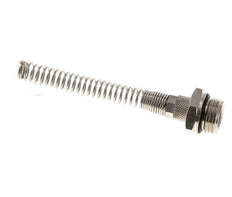 8x6 & G1/2'' Vernikkeld Messing Rechte Opsteekkoppeling Buitendraad Buigbescherming [2 Stuks]