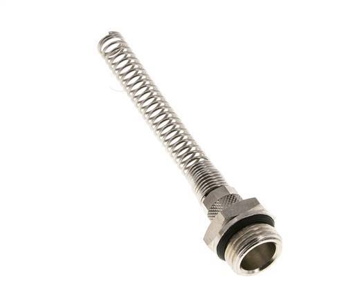 8x6 & G1/2'' Vernikkeld Messing Rechte Opsteekkoppeling Buitendraad Buigbescherming [2 Stuks]