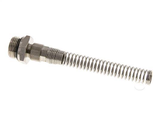 10x8 & G1/2'' Vernikkeld Messing Rechte Opsteekkoppeling Buitendraad Buigbescherming [2 Stuks]