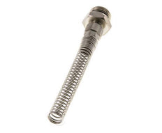 10x8 & G1/2'' Vernikkeld Messing Rechte Opsteekkoppeling Buitendraad Buigbescherming [2 Stuks]