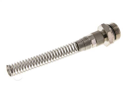 10x8 & G1/2'' Vernikkeld Messing Rechte Opsteekkoppeling Buitendraad Buigbescherming [2 Stuks]