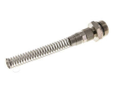 10x8 & G1/2'' Vernikkeld Messing Rechte Opsteekkoppeling Buitendraad Buigbescherming [2 Stuks]
