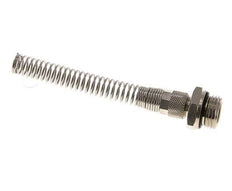 10x8 & G1/2'' Vernikkeld Messing Rechte Opsteekkoppeling Buitendraad Buigbescherming [2 Stuks]