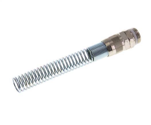 15x12 & G1/2'' Vernikkeld Messing Rechte Opsteekkoppeling Buitendraad PTFE Buigbescherming