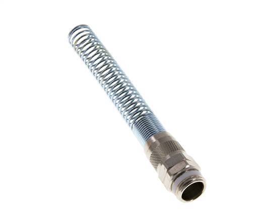 15x12 & G1/2'' Vernikkeld Messing Rechte Opsteekkoppeling Buitendraad PTFE Buigbescherming