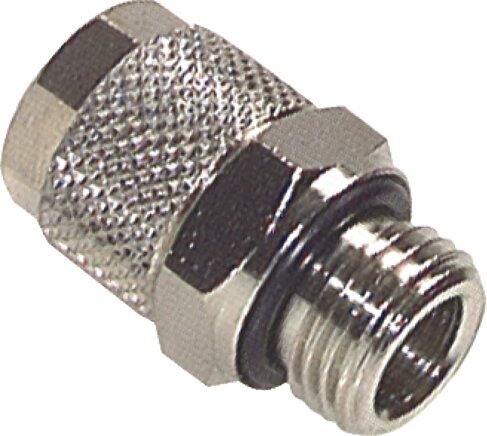 8x6 & G1/4'' Nickel plated Brass Straight Push-on Fitting with Male Threads NBR [5 Pieces]