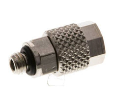 6x4 & M5 Nickel plated Brass Straight Push-on Fitting with Male Threads NBR [10 Pieces]