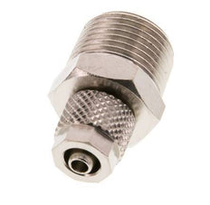 6x4 & R3/8'' Nickel plated Brass Straight Push-on Fitting with Male Threads [5 Pieces]