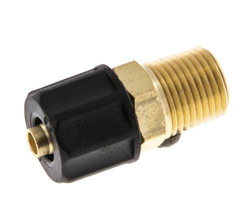 6x4 & 1/8''NPT Messing Rechte Opsteekkoppeling Buitendraad [2 Stuks]