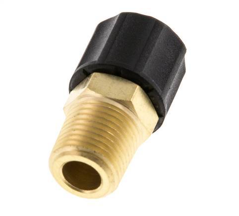 6x4 & 1/8''NPT Messing Rechte Opsteekkoppeling Buitendraad [2 Stuks]