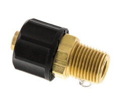 8x6 & 1/8''NPT Messing Rechte Opsteekkoppeling Buitendraad [2 Stuks]