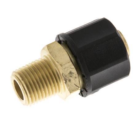 10x8 & 1/8''NPT Messing Rechte Opsteekkoppeling Buitendraad [2 Stuks]