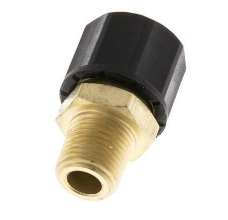 10x8 & 1/8''NPT Messing Rechte Opsteekkoppeling Buitendraad [2 Stuks]