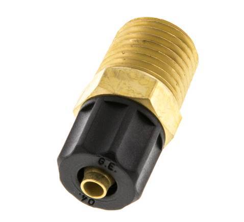 6x4 & 1/4''NPT Messing Rechte Opsteekkoppeling Buitendraad [2 Stuks]